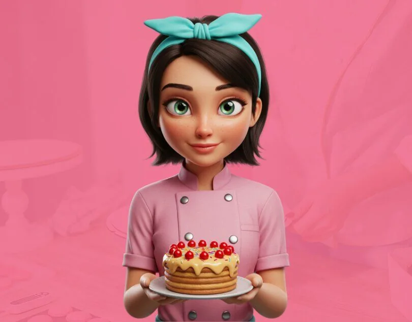 Mascote 3D - Doce Sabor